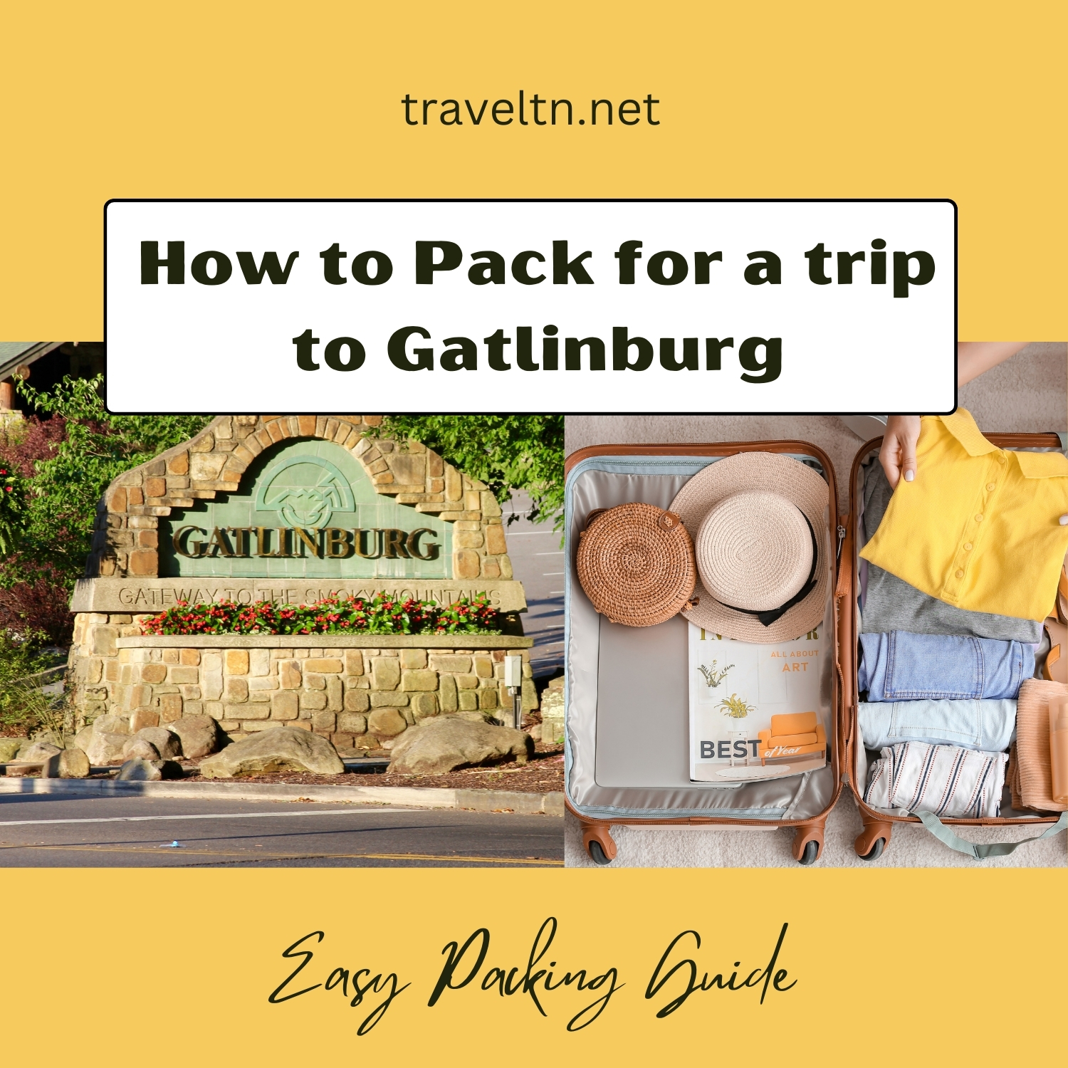 Gatlinburg Packing Tips Trip