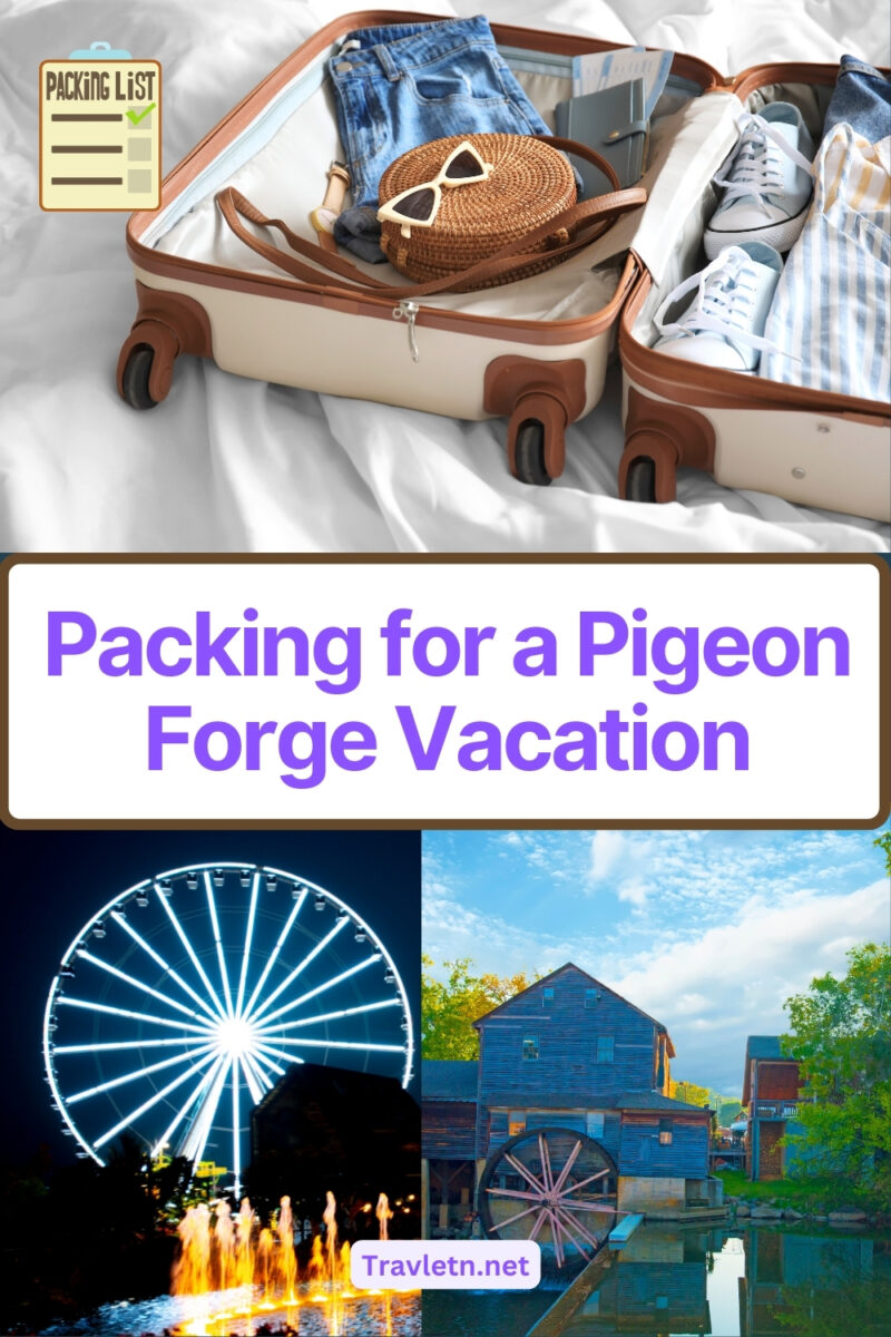 Packing Guide Pigeon Forge Pin